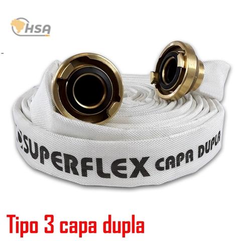 Mangueira de incêndio HSA Superflex Capa Dupla Tipo 3